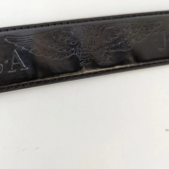Vintage USA Eagle Leather Belt / Large - Picture 4 of 5